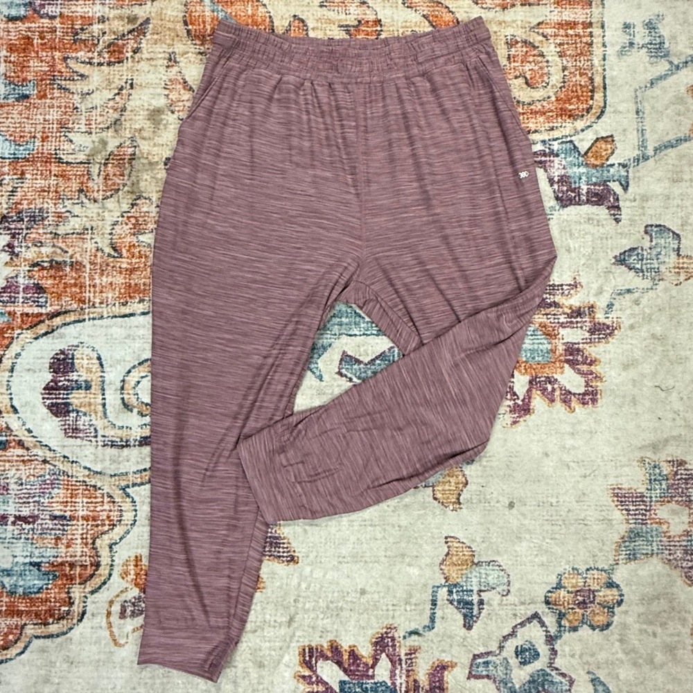 Leg3nd‎ XL Mauve Space Dye Jogger Pants Elastic Waist Activewear Loungewear